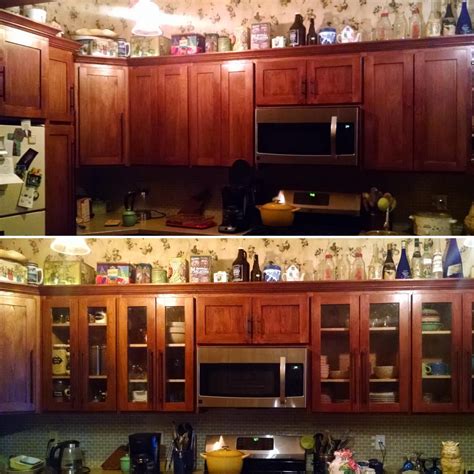 Just had granite transformations do new kitchen counters and backsplash. Kitchen cabinet transformation : woodworking