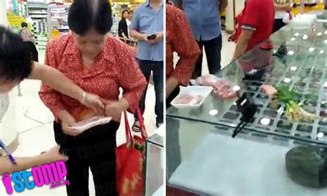 Auntie Allegedly Caught Shoplifting At Supermarket Look How Much Groceries She Stuffed In Her