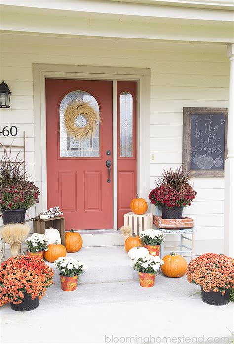Fall Porch Decor Blooming Homestead