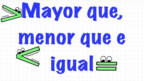 Mayor Menor E Igual Mathematics Quizizz