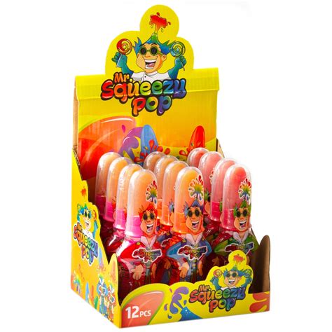 Mr Squeeze Pop 12ct Box Kids Candy Shoppe Bulk Candy Oh Nuts