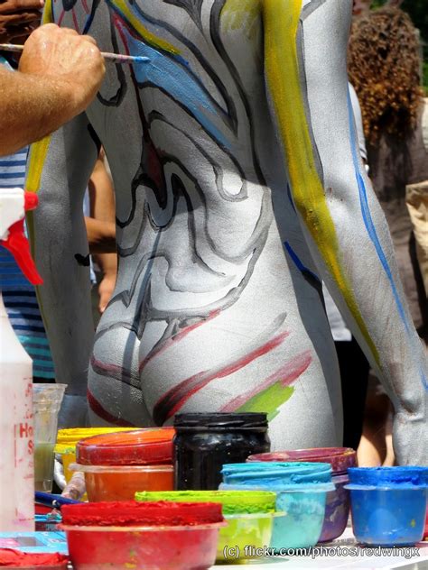 July Andy Golub Body Painting Near Th Ave An Flickr