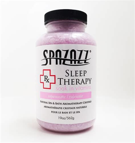 spazazz rx therapy sleep therapy rejuvenate crystals 19oz container universal spas