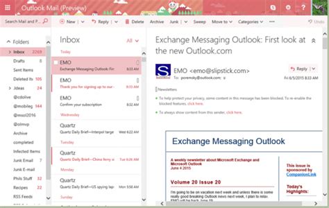 First Look At The New Outlook Tips
