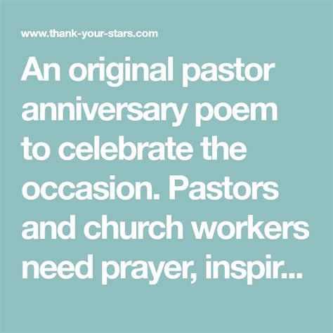 Pin On Pastor Appreciation Poems