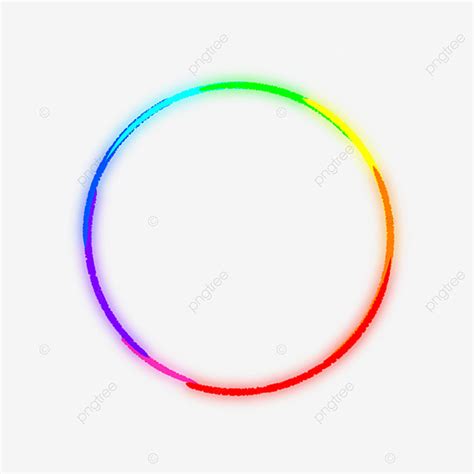 Rainbow Color Clipart Hd Png Colorful Circle Neon Effect Rainbow Color