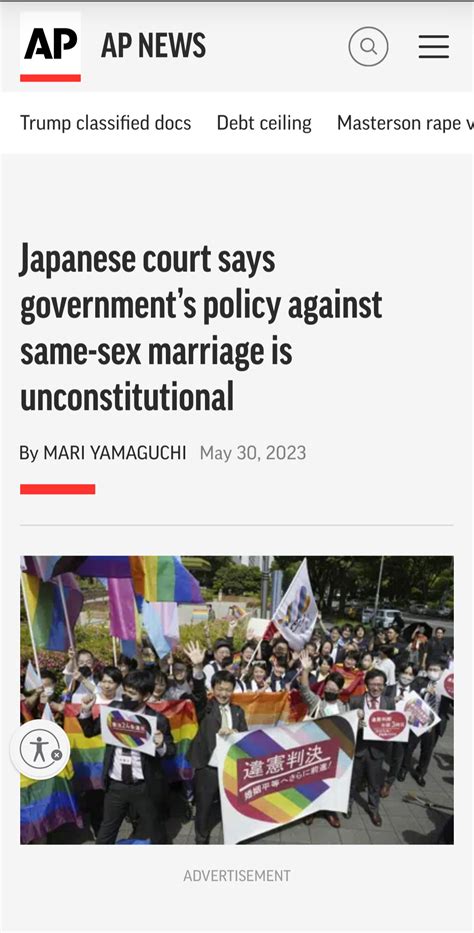Japan Court Rules That A Bar On Same Sex Marriage Is Unconstitutional The