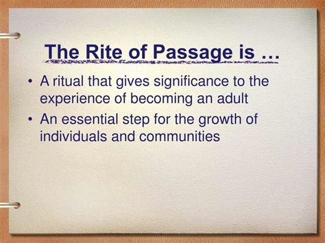 Ppt Ritual And Rite Of Passage Powerpoint Presentation Free Download Id 371145