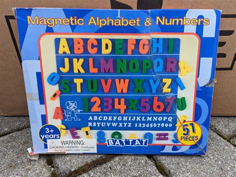 New Magnetic Alphabet And Numbers
