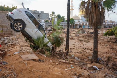 Debris And Dead Bodies Clutter Flood Hit Libyan Port Of Derna Nearly