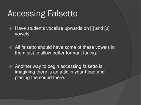 Ppt Falsetto In The Adolescent Voice Powerpoint Presentation Free