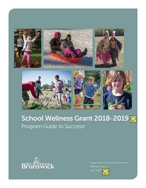 School Wellness Grantprogram Guide To Successen4changes