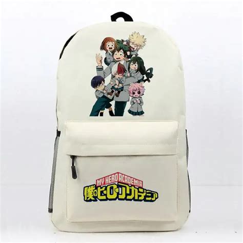 Anime Boku No Hero Academia Backpack Izuku Midoriya Asuitsuyu Yaoyorozu