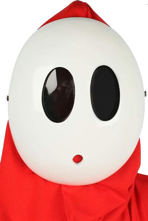 Jumpman Shy Guy Cosplay And Halloween Mask Deluxe Kawaii White Resin Cl Cosplay