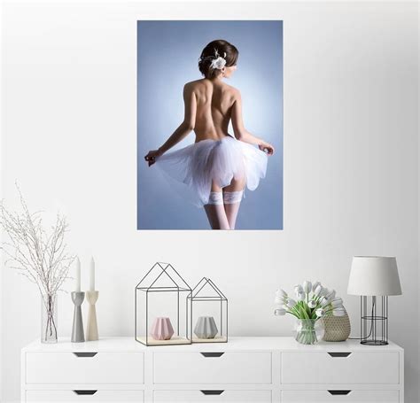 Posterlounge Wandbild Sexy Ballerina Hochqualitativer Direktdruck