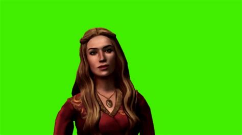 Green Screen Cercei From Game Of Thrones Part 1 Youtube