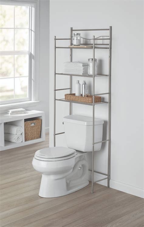 Mainstays 3 Shelf Bathroom Over The Toilet Space Saver With Liner