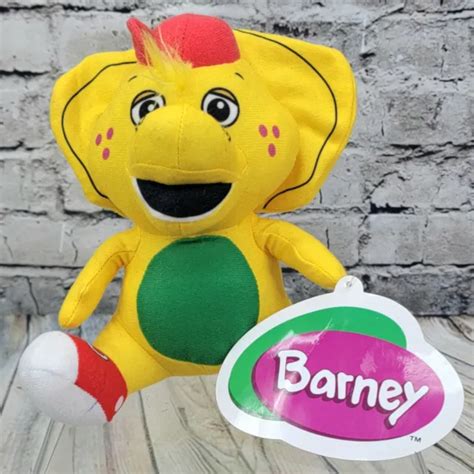 Barney And Friends Bj Plush Yellow Dinosaur 7 Kids Stuffed Animal Toy