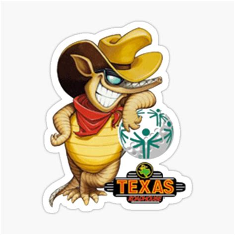 Texas Roadhouse T For Andy Armadillo Lovers Sticker For Sale By