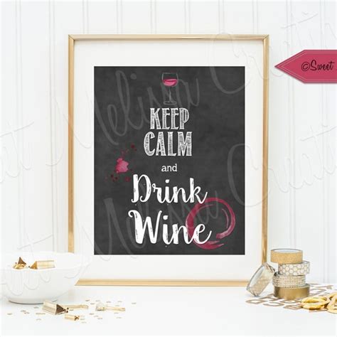 Keep Calm Drink Wine Etsy