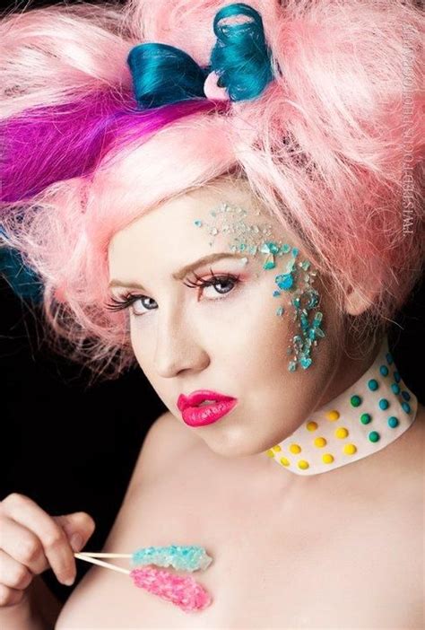 candiesss candy photoshoot candy makeup dramatic fashion