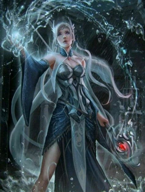 Female Ice Mage Mage Ice Queen Strong Female Fantasy Art Fantasy