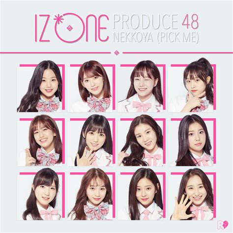 Izone Produce48 Nekkoya Pick Me Album Cover By Areumdawokpop On