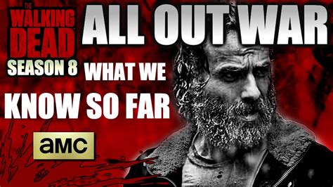 Sheriff deputy rick grimes gets shot and falls into a coma. The Walking Dead: Season 8 - "All Out War" WHAT WE KNOW SO ...
