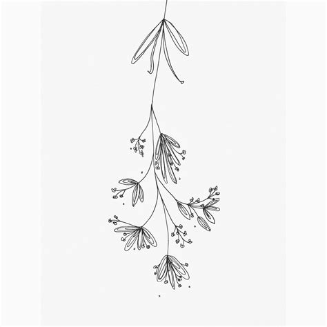 Mgrobbinsdesigns Mistletoe Christmas Inspiration Illustration Doodle