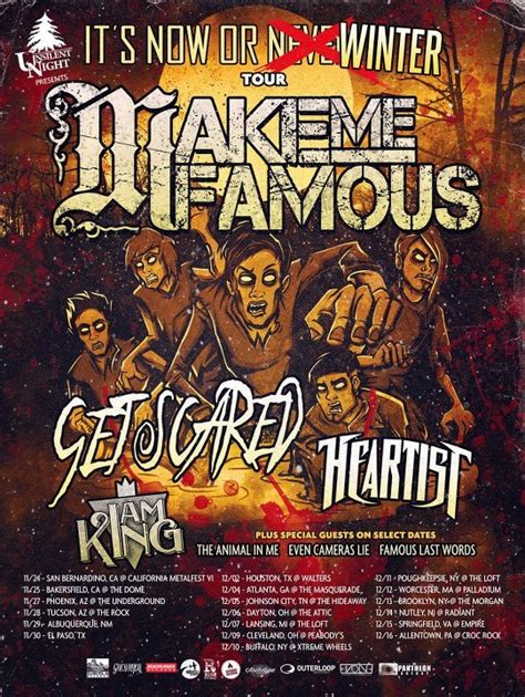 Make Me Famous Announces New Us Tour With Get Scared Nataliezworld