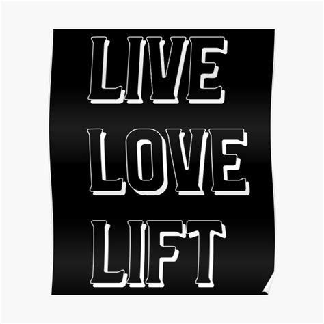 Live Love Lift Gym Design Poster By Gym Addiction Redbubble