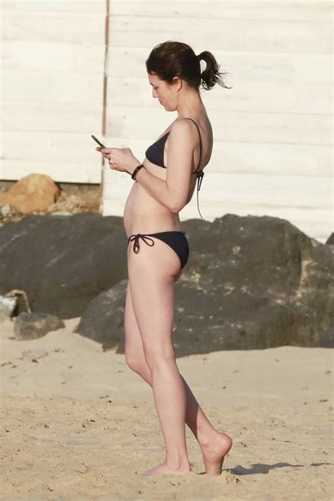 Charlotte Gainsbourg In A Black Bikini On The Beach In St Barts 0311