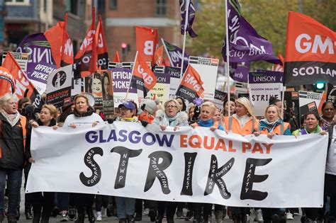 Glasgow Equal Pay March Sees Over 8000 People Take To Streets After Women Council Workers Paid