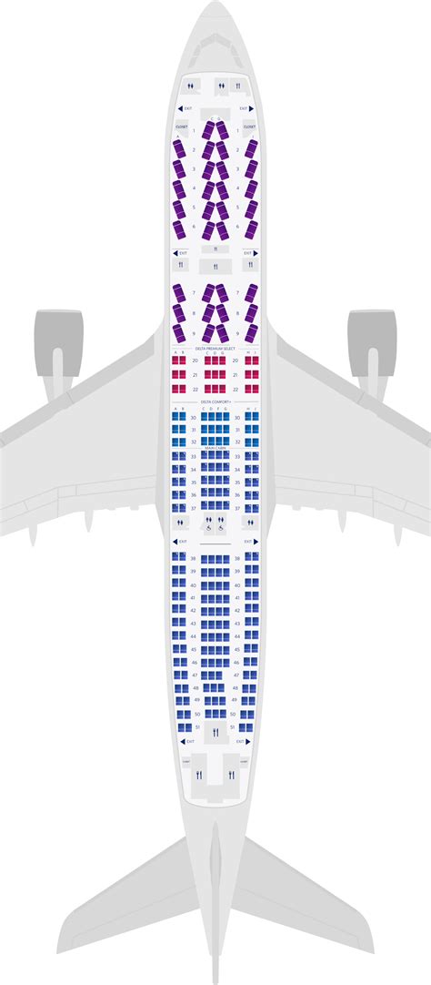 Delta Seat Map Airbus A330 200 Seat Map Tutor Suhu