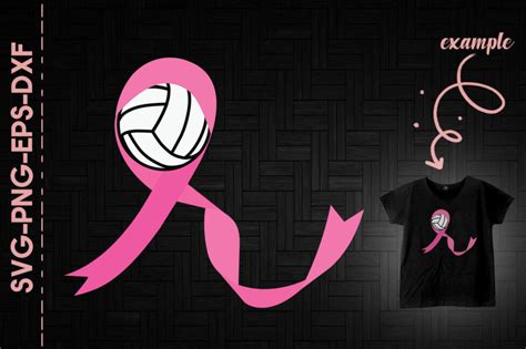 Breast Cancer Awareness Volleyball By Utenbaw Thehungryjpeg