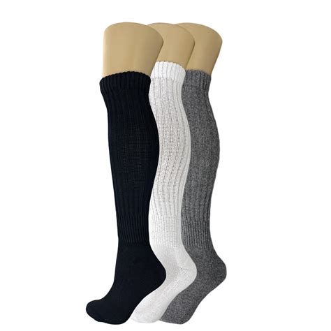 Pack Colorful Heavy Slouch Socks For Women With Full Cushioned Sole