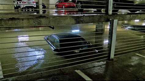 Heavy Rain Floods Parking Garage Several Units At San Marcos Apartment
