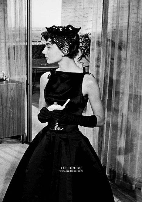 Audrey Hepburn Little Black Tea Length 1950s Celebrity Dress Sabrina