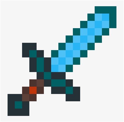 260 Pixel Art Minecraft Sword Free Download Svg Cut Files Download