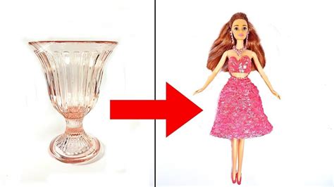 Clothes diy 5 minute crafts. 5 minutes crafts - DIY Barbie Doll Dress Easy Method ...