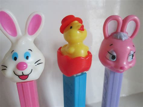 Easter Pez Dispensers Two Rabbits And Chick Etsy