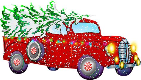 Red Christmas Car Png High Quality Image Png Arts