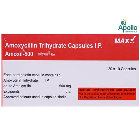 Amoxil 500 Capsule Uses Side Effects Price Apollo Pharmacy