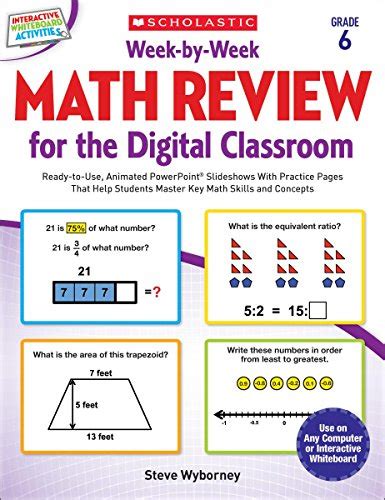 Week By Week Math Review For The Digital Classroom Grade 6 Ready To