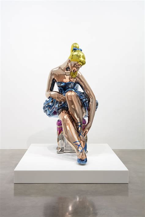 Jeff Koons Seated Ballerina 20102015 Mirror Polished Stainless