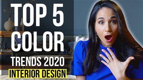Interior Design Top 5 Color Trends 2020 Home Decor Tips And Ideas On