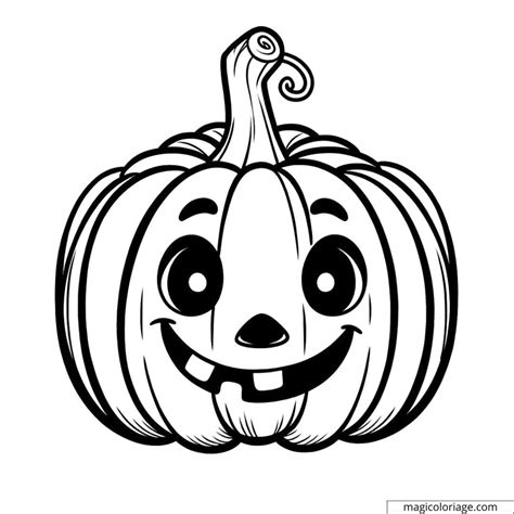 Simpatica Clip Art Di Zucca In Bianco E Nero