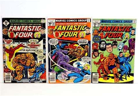Fantastic Four 181 182 190 Bronze Age Comic Books Lot Marvel Comics