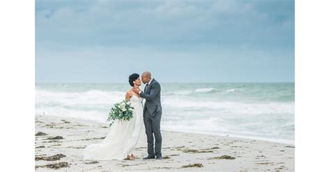 First Look Wedding Photo Shoot On The Beach Popsugar