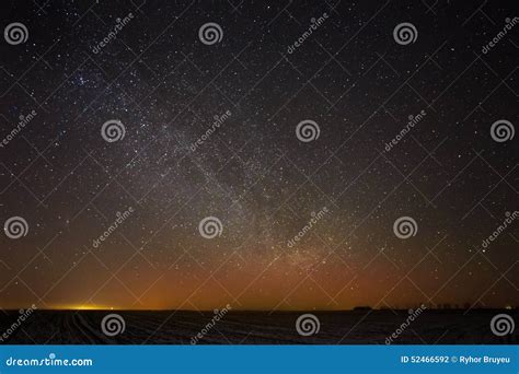 Natural Real Night Sky Stars Background Texture Stock Photo Image Of